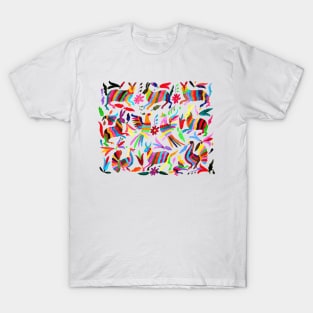 Rainbow Otomi Print T-Shirt